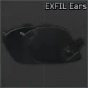 Дополнительное бронирование Team Wendy "EXFIL Ear Covers" (Черное) — предмет Escape from Tarkov